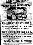 small poster of sheep sale